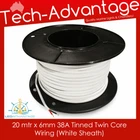 20mtr x 6mm Twin Two-Core 2-Core 38Amp Tinned Copper Wire Wiring - Boat Marine