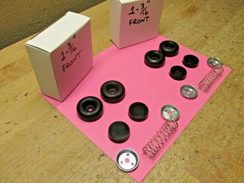 Juego de 2 cilindros de rueda delantera Cadillac Deville Calais 1962 a 1968 1-3/16" Foto 2 de 4