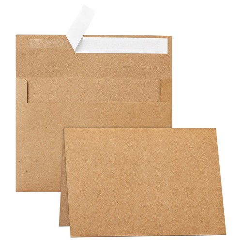 Blank Note Cards and Envelopes 5 x 7 Heavyweight Folded Cardstock and ...