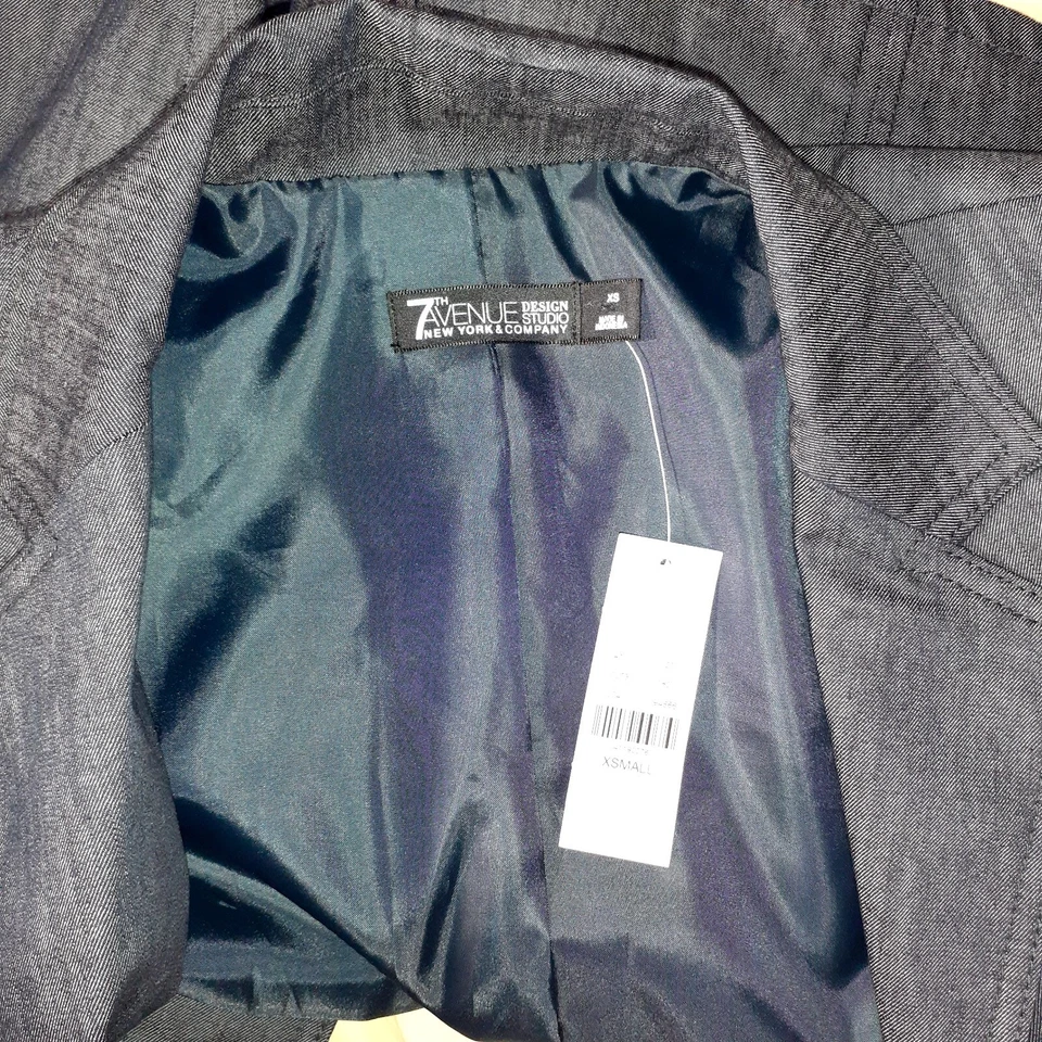 7th Avenue Design Studio NY & CO. 2 Piezas Falda Traje Chaqueta Talla XS Falda Talla 4 Foto 3 de 4