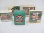 Collection of 5 1980s Vintage Hallmark Santa Ornaments in Original Boxes