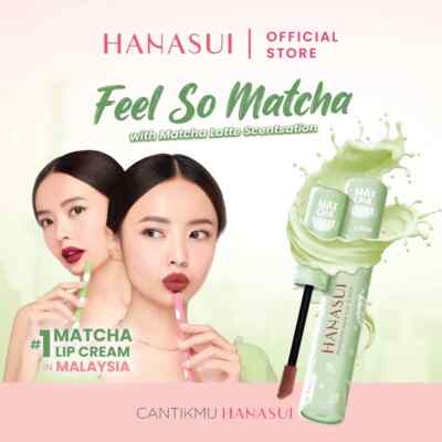 Hanasui Mattedorable Lip Cream Matcha Latte Edition
