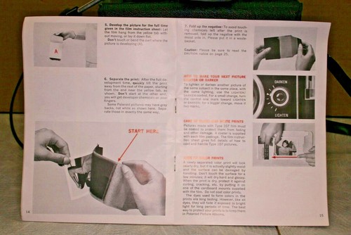 Vintage Polaroid Colorpack II Camera and Case + Manual - Picture 8 of 8