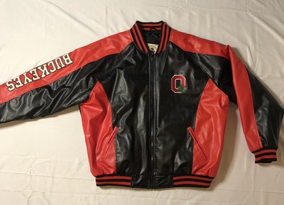 ohio state buckeyes leather jacket