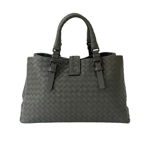 Borsa a tracolla BOTTEGA VENETA INTRECCIATO pelle grigio 006-6 - Foto 3 di 10