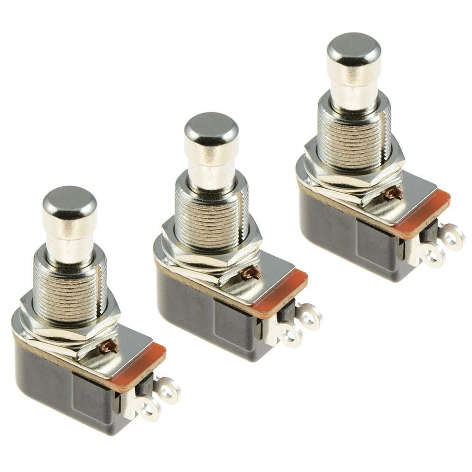 SWITCH ELECTRONICS 3 x Off(On) Momentary Push Button Foot Switch Guitar Effects Pedal SPST