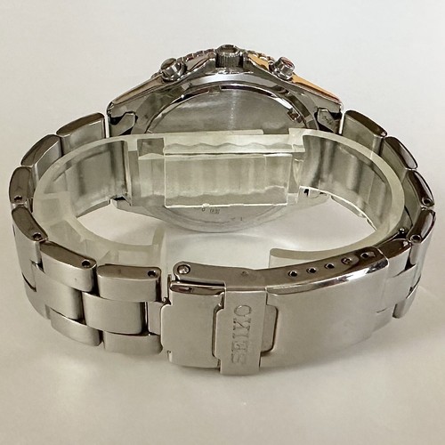 Seiko 7T92-0CF0 Flightmaster Pilot Chronograph Vintage Uhr Herren blaues Zifferblatt - Bild 8 von 10
