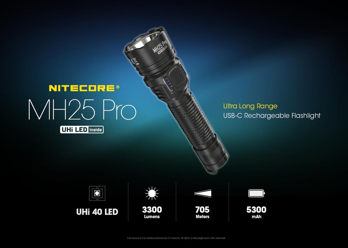 Nitecore MH25 PRO Multitask Hybrid Series Flashlight 3300 lmn w