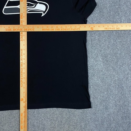 Seattle Seahawks New Era T-Shirt Adult XXL Black Graphic Logo NFL Football NWT - Picture 11 of 13