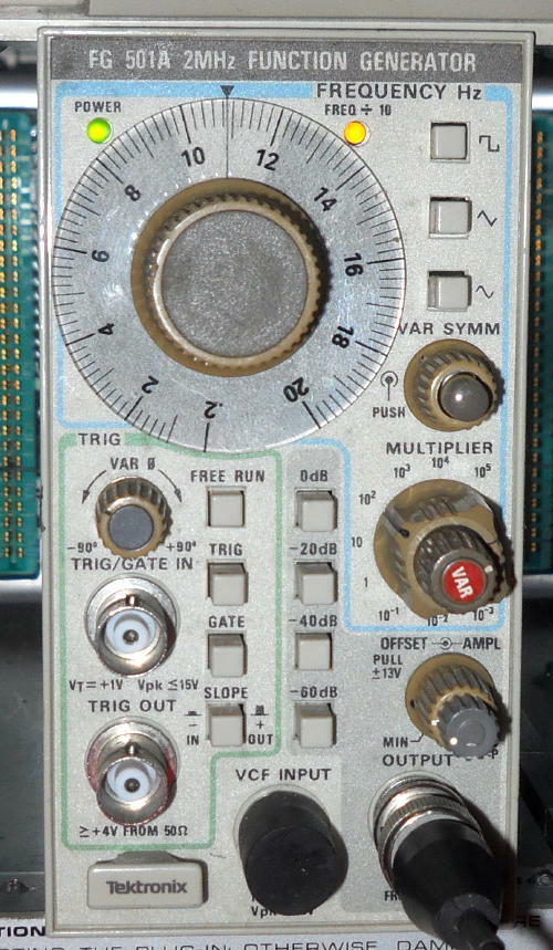 Tektronix FG 501A 2mHZ Function Signal Generator Plug In FG501 a Module Tm 515