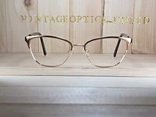 St Moritz Marissa Brown/Gold Unused Eyeglasses Frame. New Old Stock.