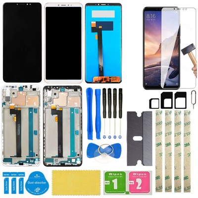 For Xiaomi MI MAX 3 MAX3 M1804E4A LCD Display Touch Screen Digitizer + Frame