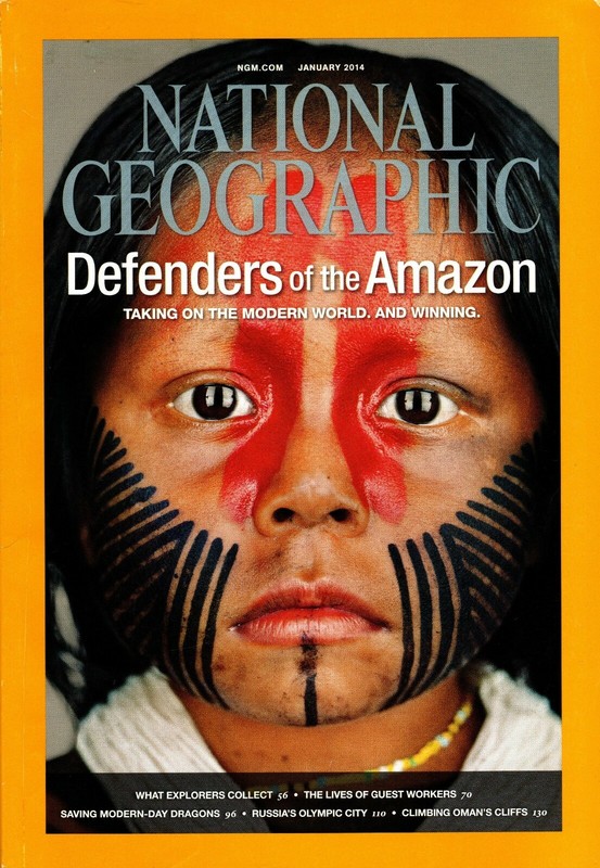 National Geographic Magazine - January 2014 - Feat. "Defenders of the Amazon"