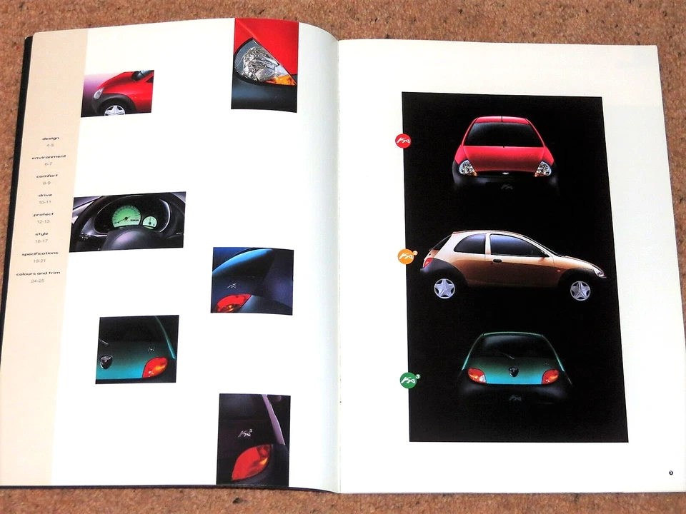 1997 FORD KA Sales Brochure - Ka, Ka2, Ka3, Coours, Accessories - Very Good - Image 3 of 4