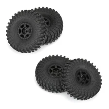 NEW Pro-Line 1/24 Maxxis Trepador F/R 1.0" Tires MTD 7mm Blck Holcomb (4)