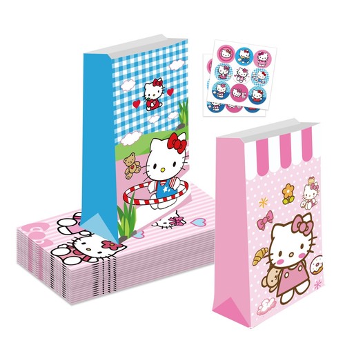 12PCS Hello Kitty Paper Lolly Loot Bags Party Supplies Girls Birthday Favour - Picture 9 of 10