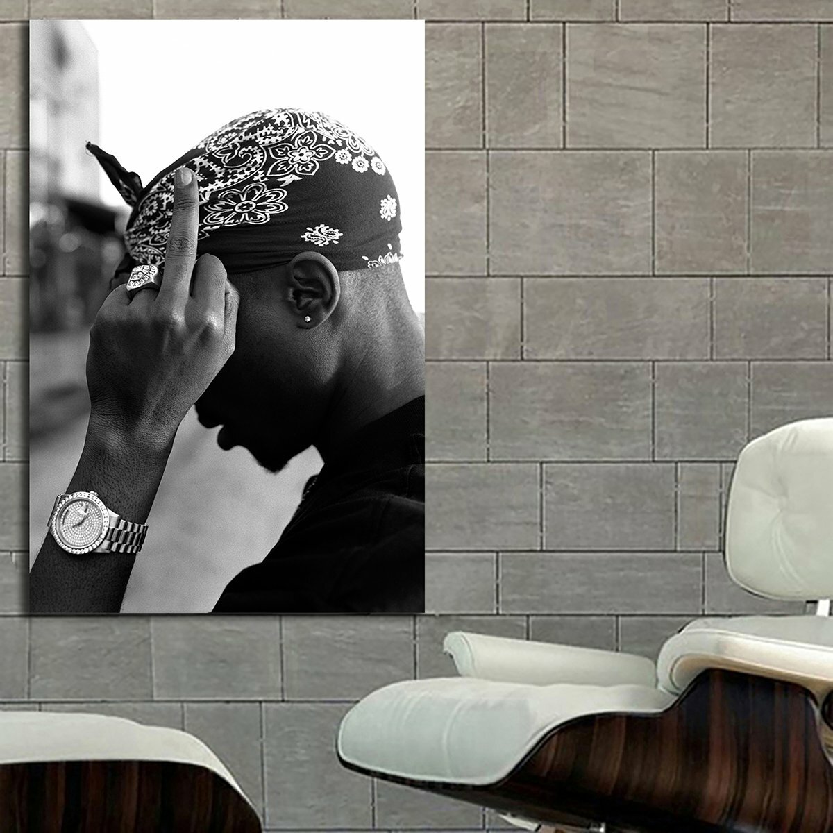 EB047 Tupac 2Pac Rap Hip Hop Art Music Musician Poster and Canvas