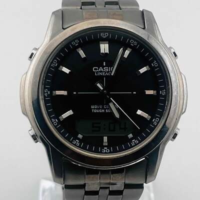CASIO LINEAGE LCW-100T Radio solar black dial Day date 35.5mm