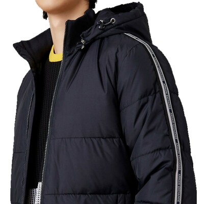 NWT : A|X ARMANI EXCHANGE Mens Quilted Hooded Jacket : NAVY : S - XXL