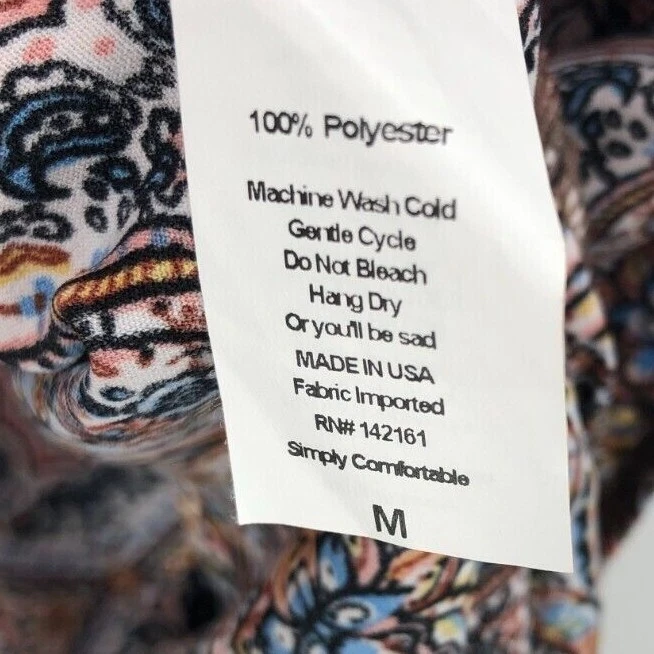 LulaRoe Cardigan Womens Medium Paisley Sleeveless Open Long Boho Festival Hippie - Image 4 of 4