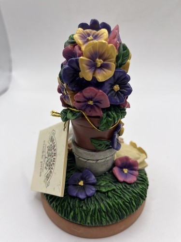 Spring Pansy Floral Cookie Stamp Press ~Shaker Hearth 1997 New With Tags - Picture 3 of 6