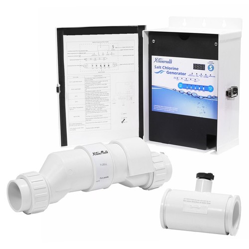 Complete Salt Water Pool Chlorine Generator System for 25000 Gallon Chlorinator