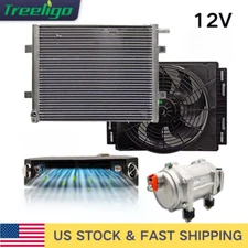 12V Electric Cooling Universal Underdash Air Conditioner DC Auto Car A/C Kit