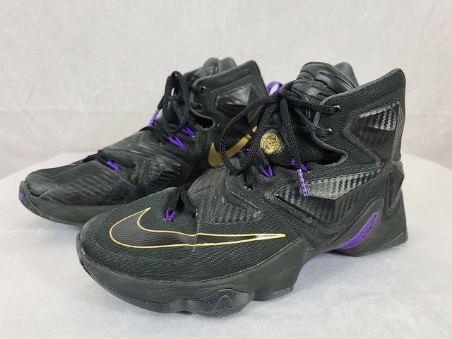lebron james purple and gold shoes
