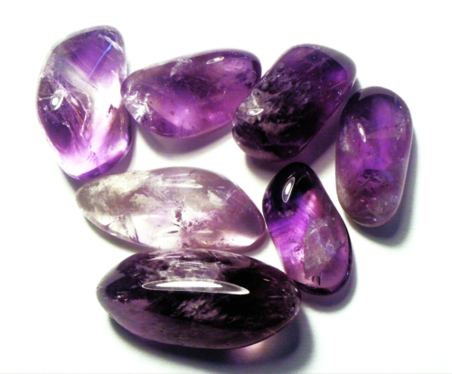 100cts ASSORTED POLISHED PHANTOM AMETHYST ZAMBIA AFRICA # 7 - Picture 1 of 1
