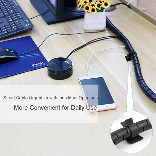 Wire Wrap Tube Spiral Management Cord Protector Storage Pipe Cable Organizer AU - Picture 6 of 15