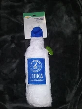 *NEW* Zippypaws Happy Hour Crusherz Vodka  Squeaky Plush Dog Toy