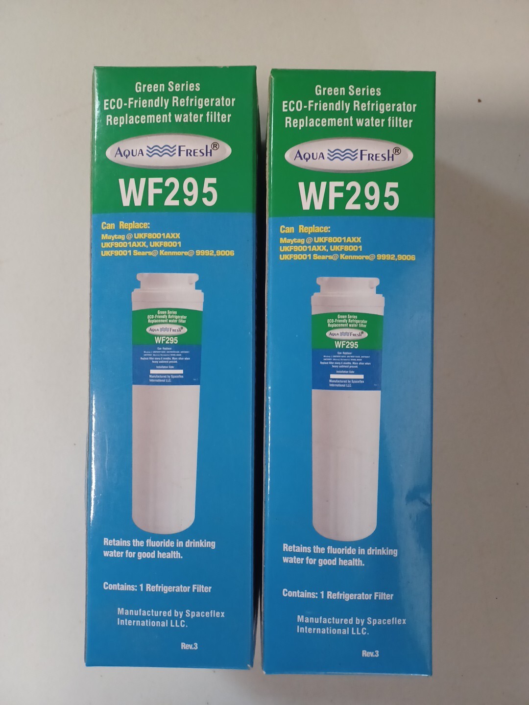 Aqua Fresh WF295 Lot Of 2 Refrigerator Water Filter Maytag - ECO-Friendly New