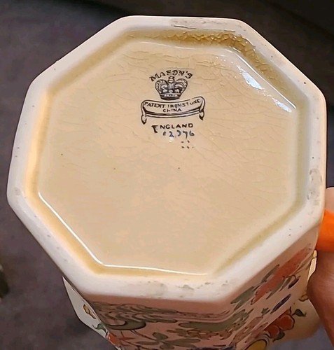 Masons England Ironstone China Pitcher & Octagonal Plate - Picture 13 of 15