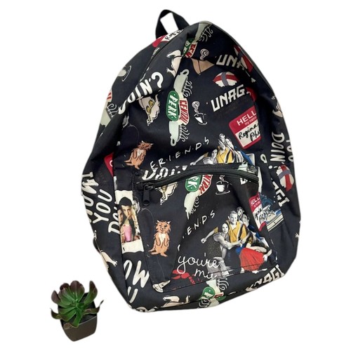 FRIENDS TV Show (Unagi) Black Collectible 2 Pocketed Adjustable Backpack - 第 1/8 張圖片