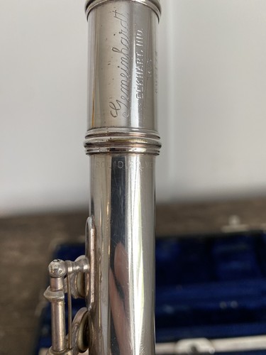 Vtg Gemeinhardt Solid Silver Flute M3S W/ Case All 3 Pieces Marked Solid Silver - Picture 13 of 18