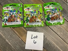 Lot 6- 3 Brick Warriors Warrior Packs Wave 1 New Sealed