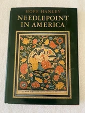 VTG 1969 Needlepoint in America by Hope Hanley HB Sewing Craft Cross Stitch Book