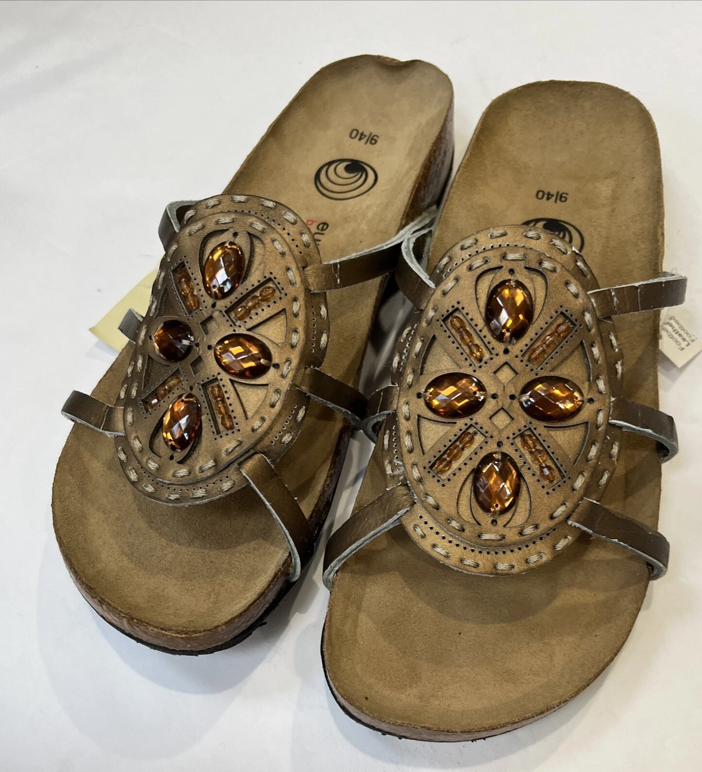 NEW BALANCE Nuovi sandali Euro Wellness donna 9 promesse choclt pelle scamosciata strass