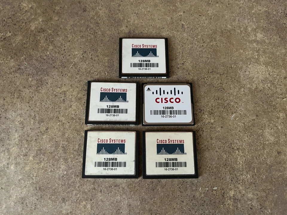 CISCO 16-2736-01 16273601 NETWORKING COMPACT FLASH MEMORY CARD 128MB I8-5(12) - Image 3 of 3