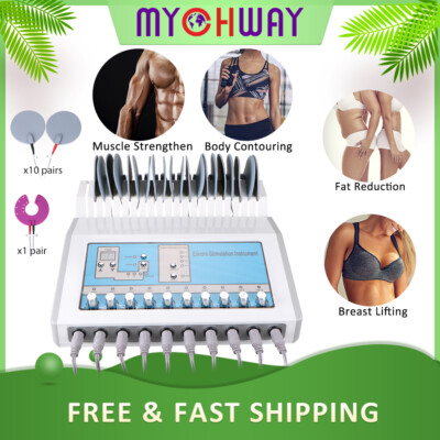 2 in1 NEW Micro-pulse Muscle Stimulation Machine Muscle Training Massager Spa