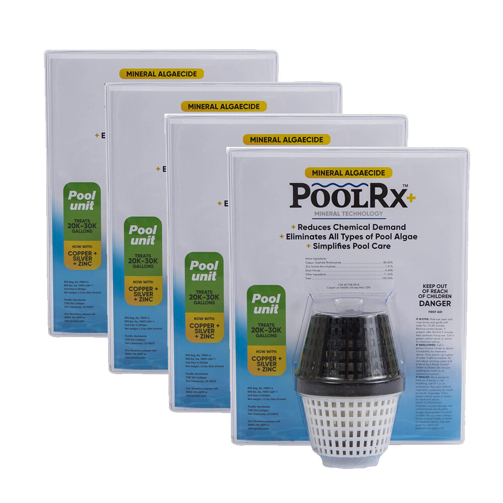 Pool Rx Plus Black Algaecide Unit Treats 20 - 30,000 Gallon Swimming ...