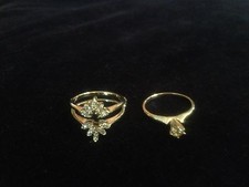 14K White Gold Diamond Engagement Ring w/Diamond Jacket