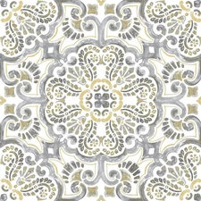 FP2947 Antico Peel & Stick Floor Tiles Multicolor