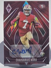 🔥🏈2024 Panini Phoenix - Charvarius Ward #22 Red Autographs /99 (AU)🏈🔥
