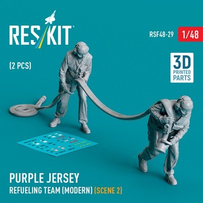 ResKit RSF48-0029 - 1:48 Purple jersey refueling team (modern) (scene 2) (2 pcs)