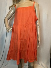 Old Navy tangerine sundress with adjustable straps and pockets size 2 X NWT