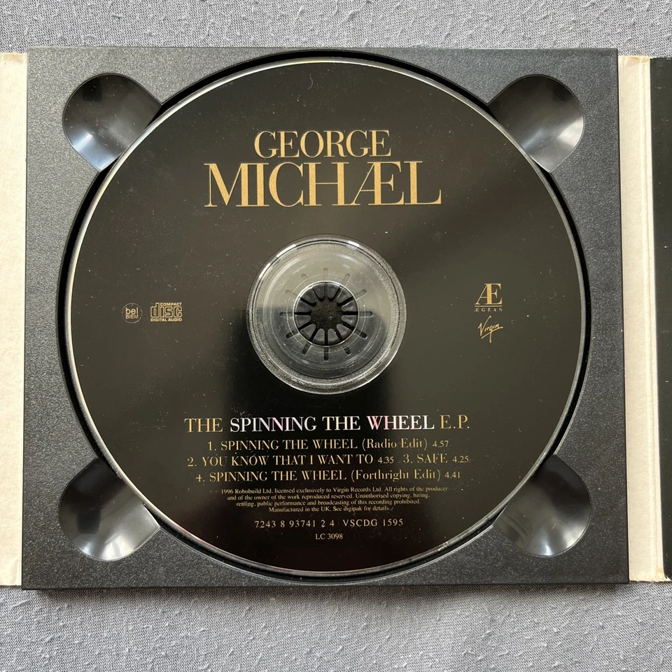 George Michael - The Spinning The Wheel E.P. | 5“CD-Single DIGIPACK, Virgin U.K. - Bild 4 von 4