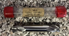 X Cell-O 7/16" Double End Carbide End Mill 4-Flute Square End USA NEW