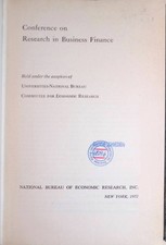 The Development of Historical Series on Sources and Uses of Corporate Funds -in: