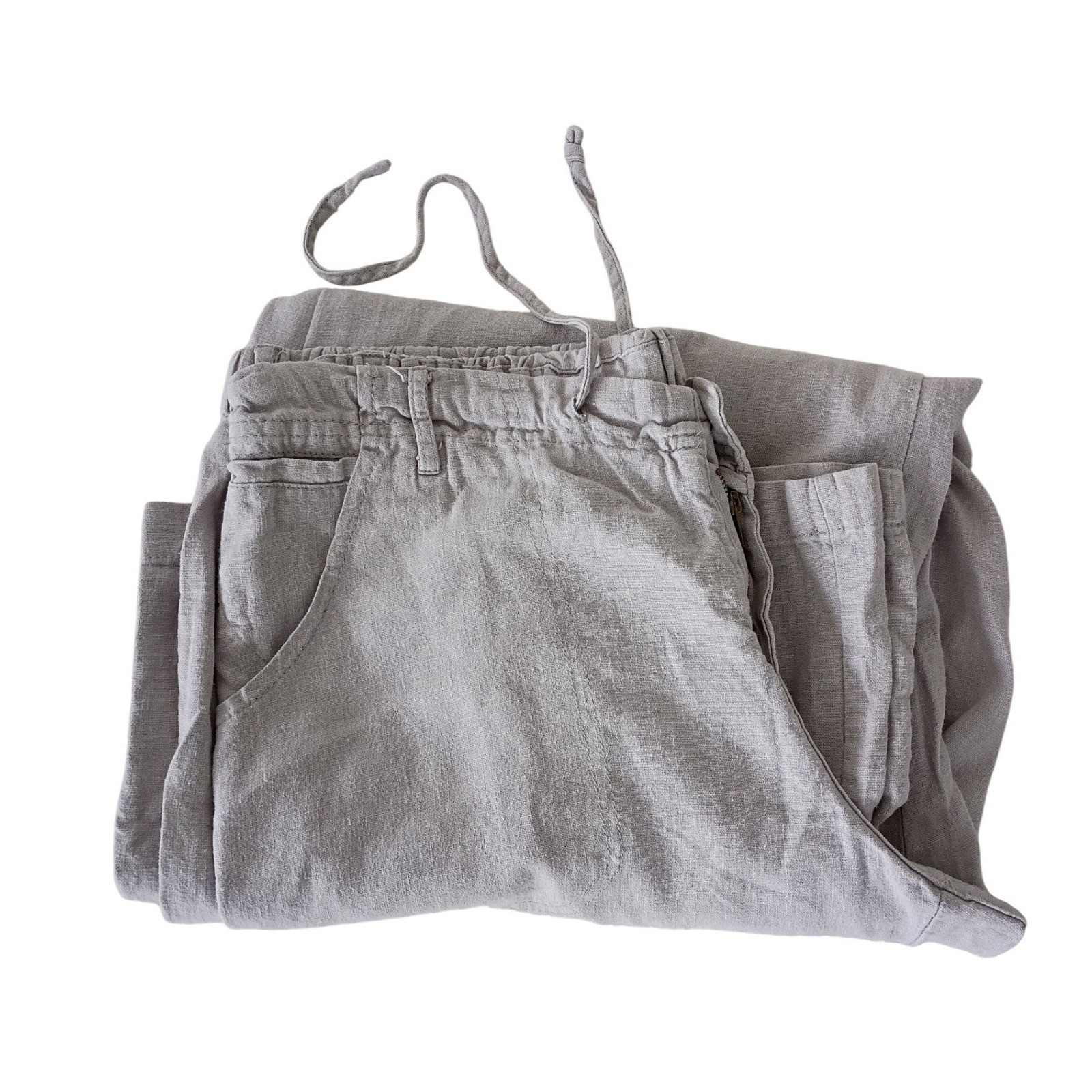 NATURAL ELEMENTS Linen Blend Drawstring Waist Wid… - image 3